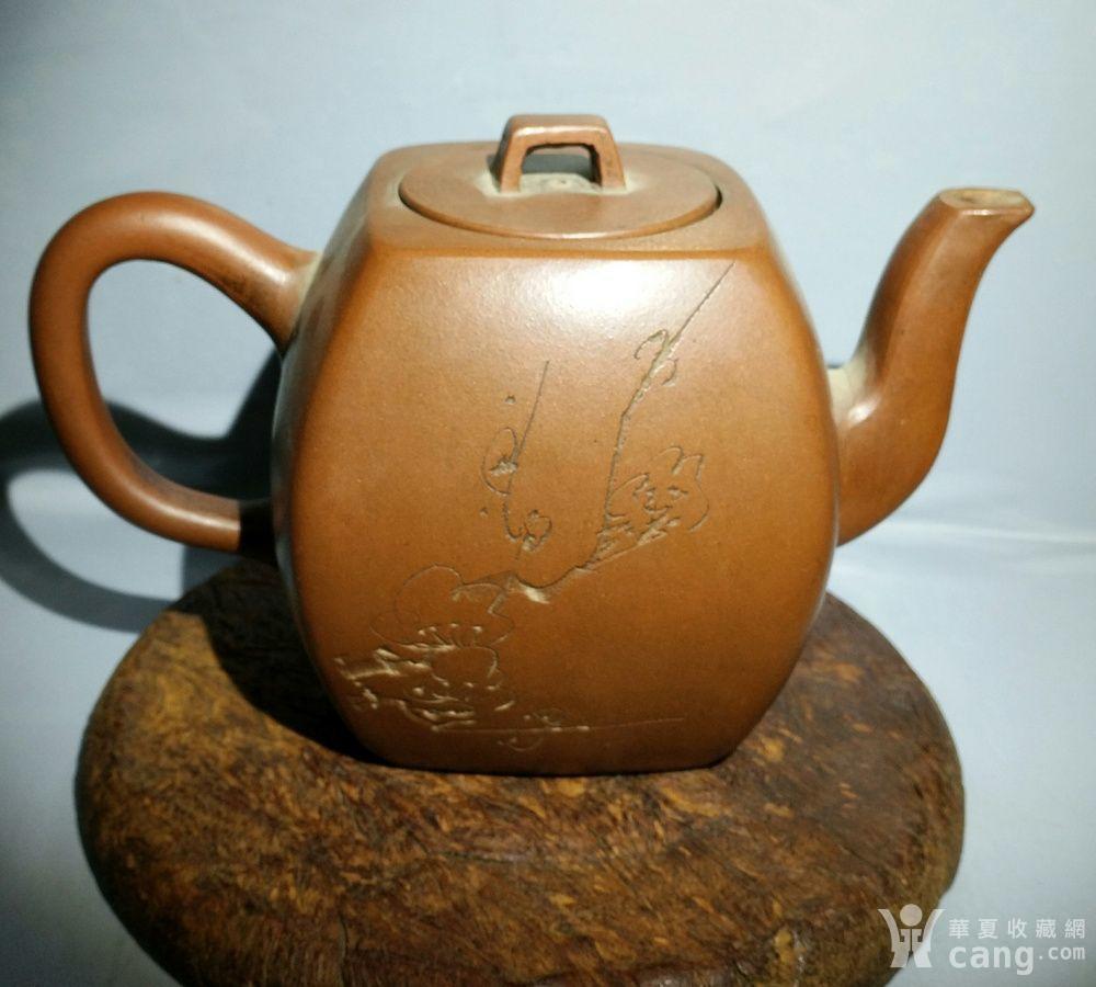 钱红华款中四方紫砂壶