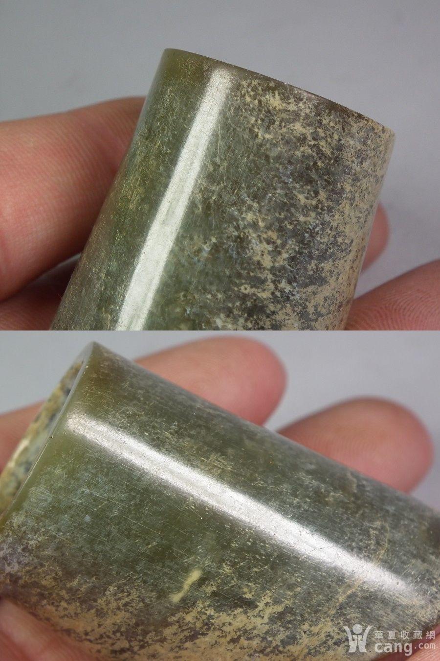 良渚文化青玉满灰皮大玉勒子管