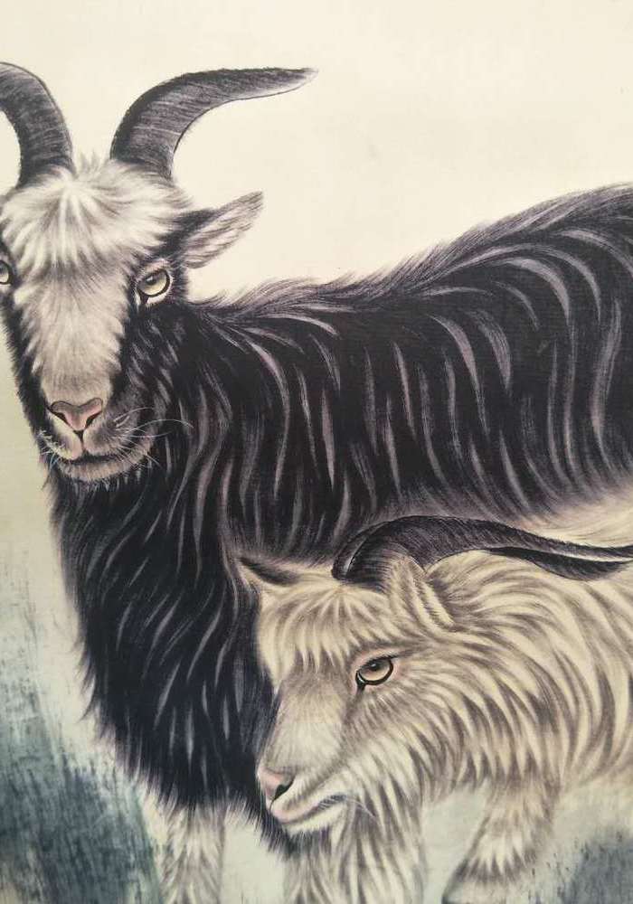 刘奎龄《三羊开泰》