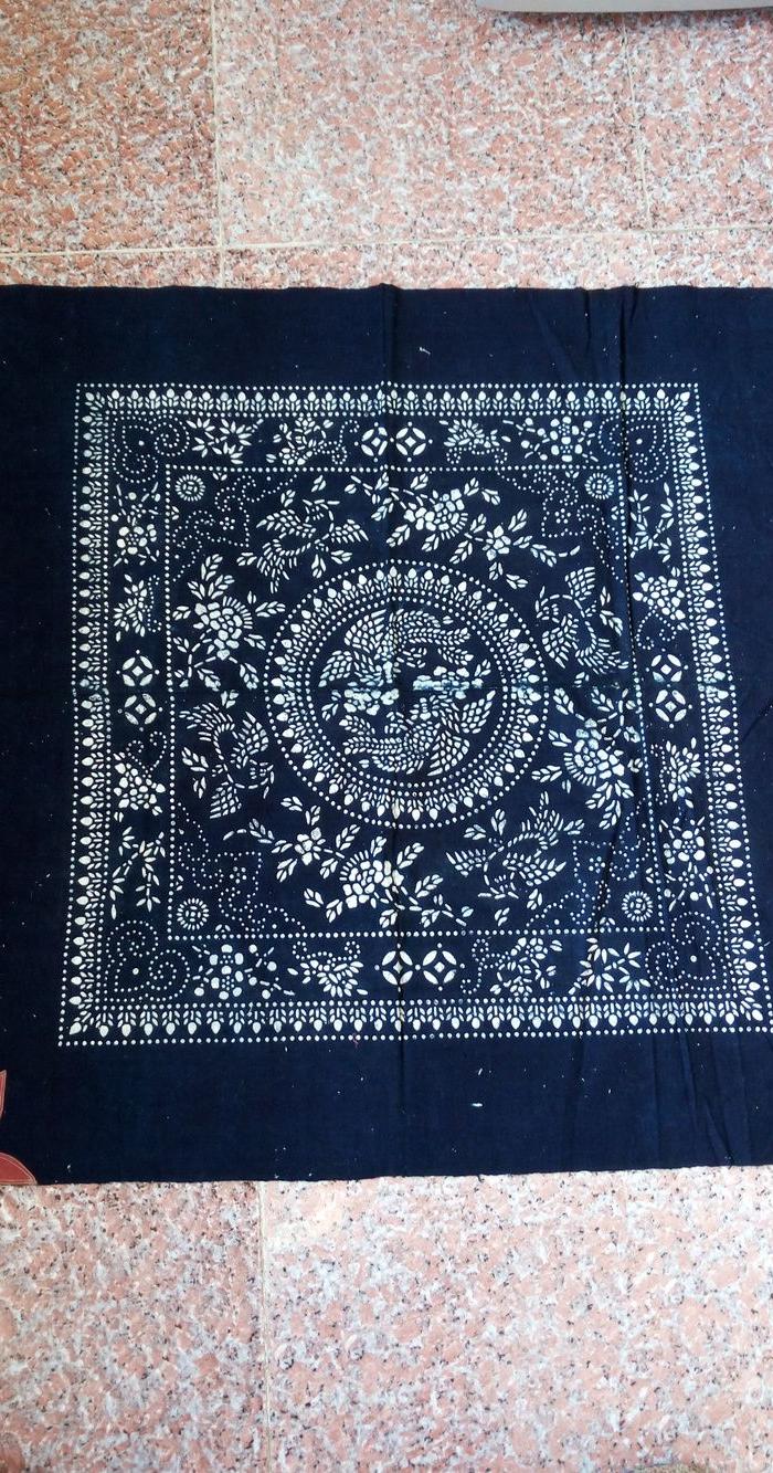 民国蓝印花布包袱