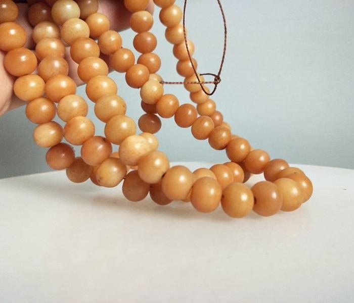 清代传世一串佛骨项链