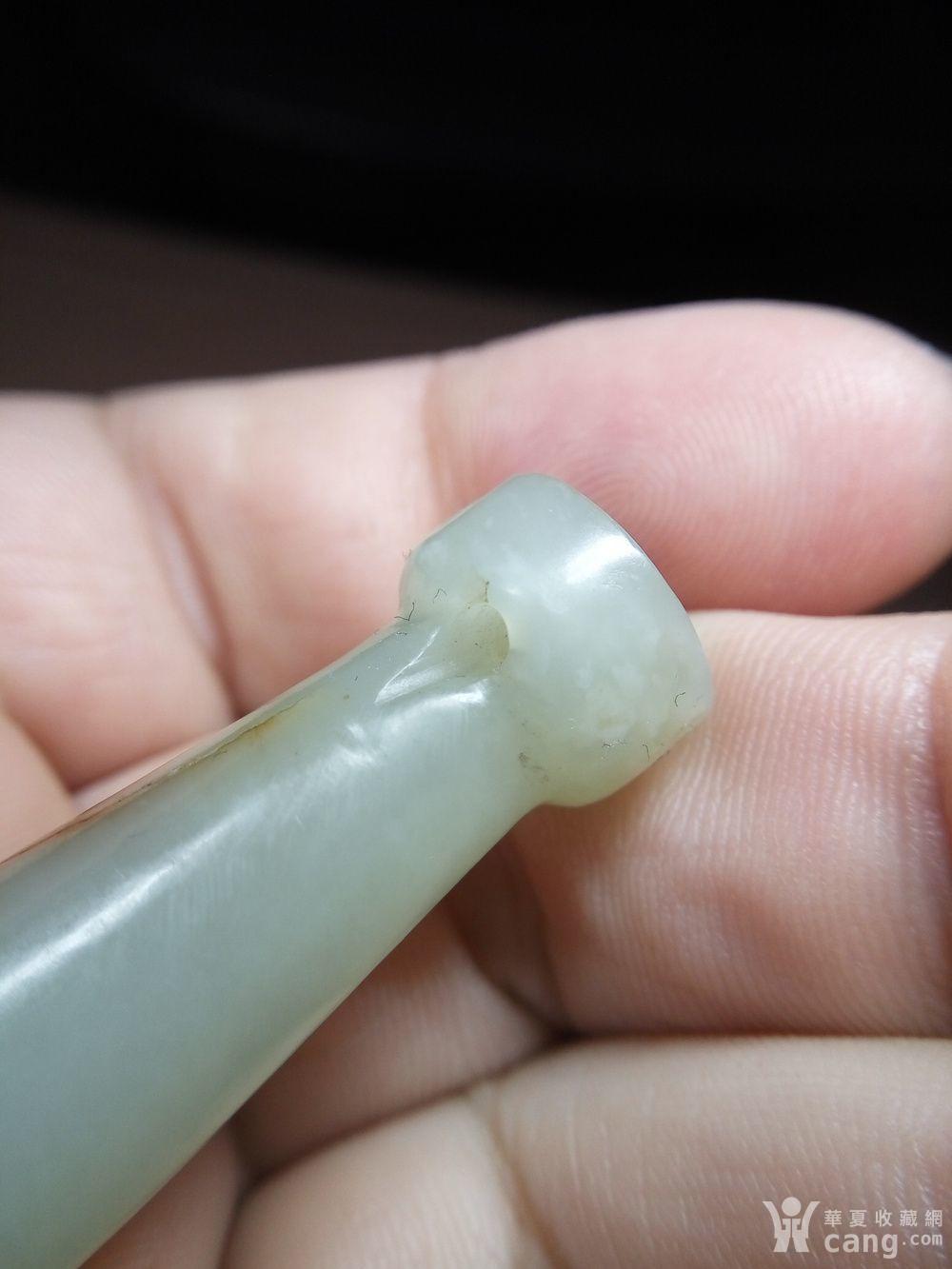 明代少见和田玉琴轸