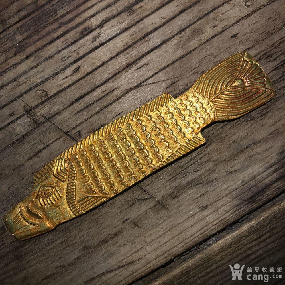 千年雕刻老金鱼牌