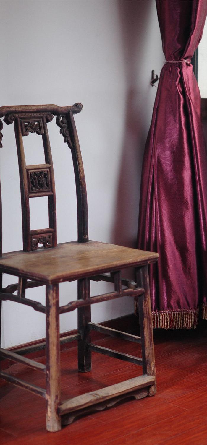 清代徽派书房官帽老椅子一对中式老家具明清古典怀旧复古创意空间