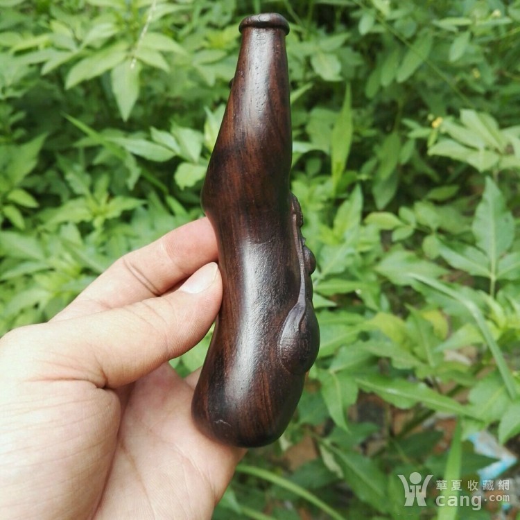 沉香木弹弓 女神造型 扁皮弹弓 黑檀木质工艺品崖柏木雕艺术