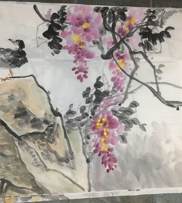 高级工艺美术师董阳花鸟画保真