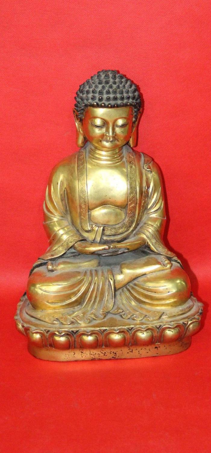 大明宣德鎏金佛像