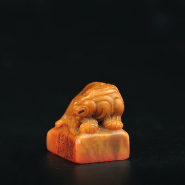 陈巨来为张伯驹刻田黄寿钮章24.8g th01301 _地摊交易_华夏收藏网