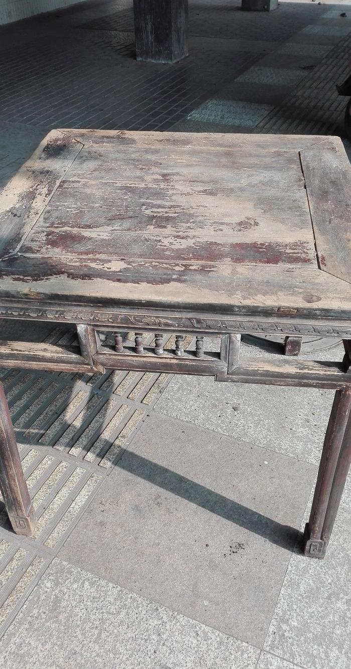 清川工雕花大八仙桌