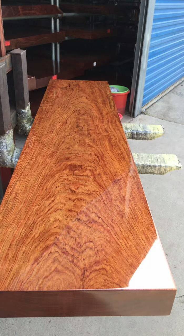 北京现货精品巴花大板电视柜红木电脑桌