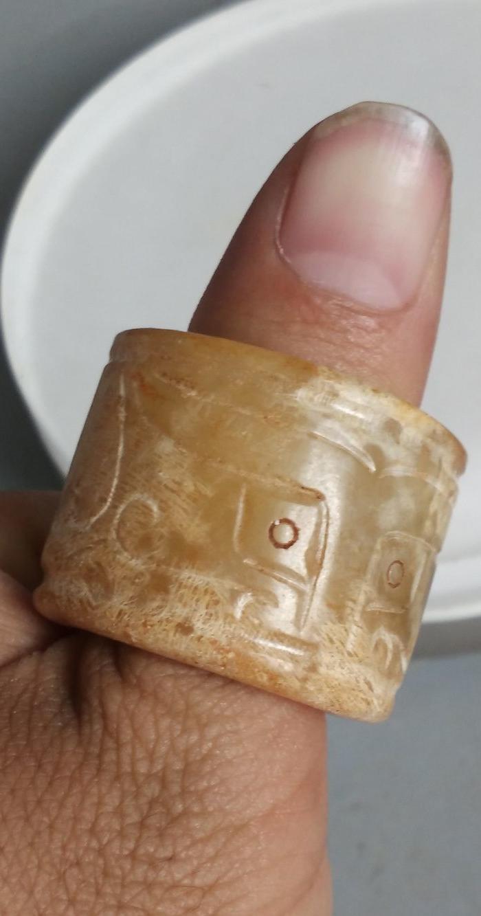 古玉老和田玉扳指