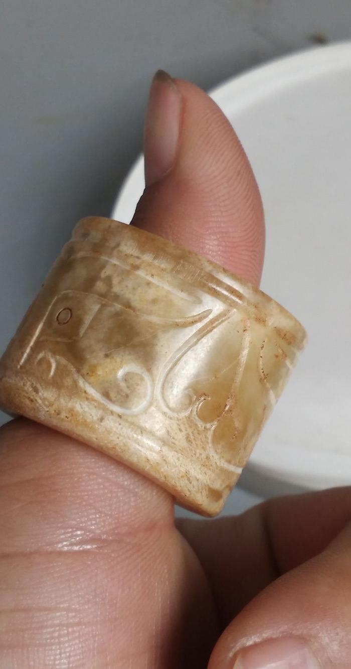 古玉老和田玉扳指