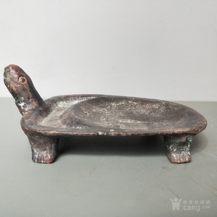 龟形铜砚