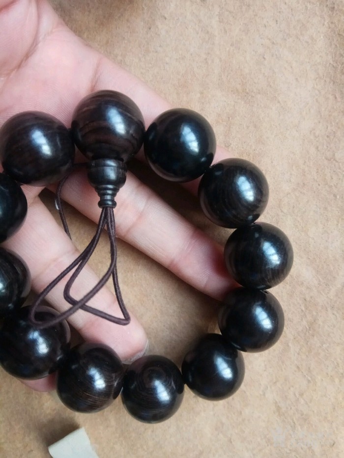 乌木手串 紫光檀