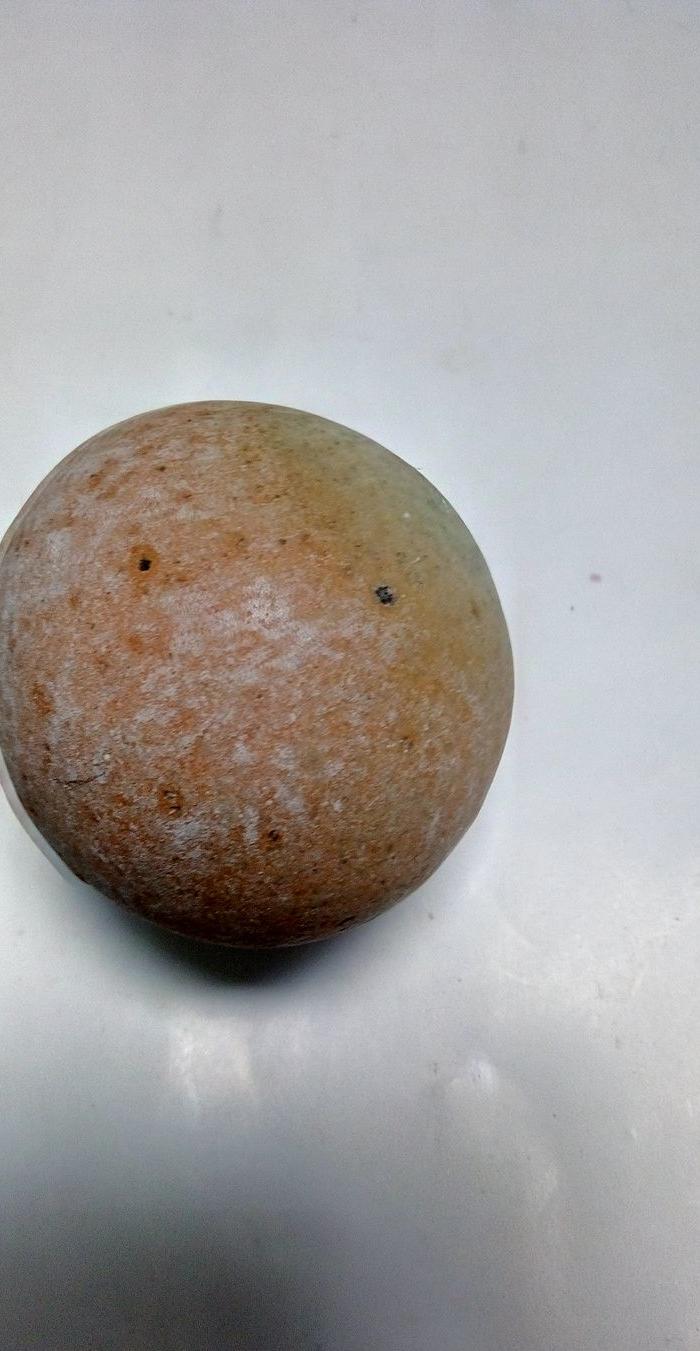 夜光宝石原石手把件夜明珠,少有的圆形,镇宅辟邪