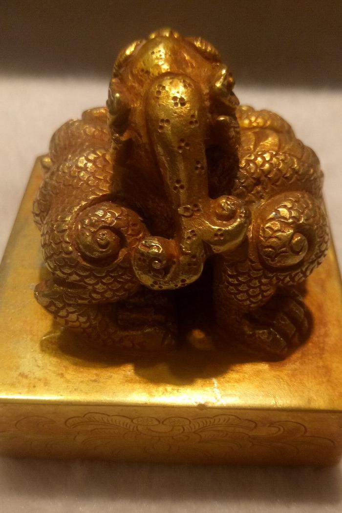 鎏金兽钮印章