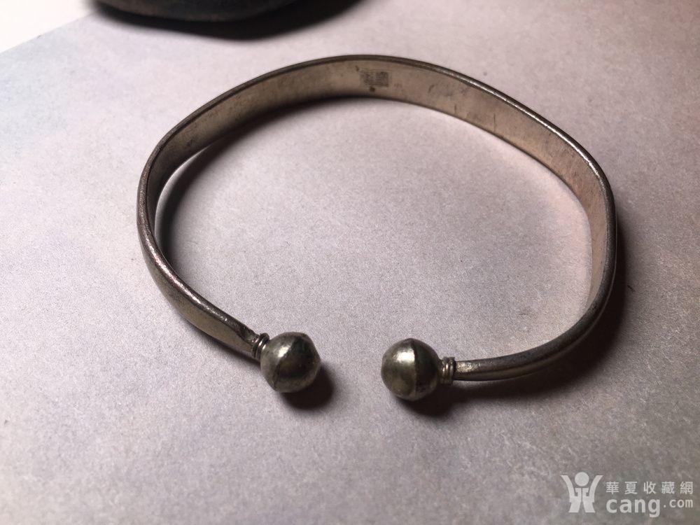 清末到民国时期的老银龙凤双喜镯子