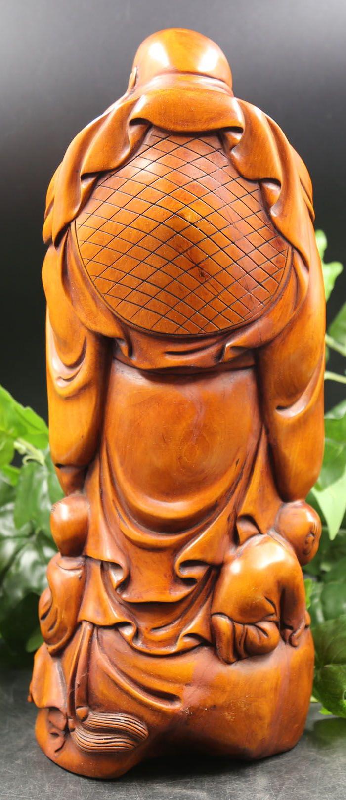 精品木艺 小叶黄杨木弥勒佛摆件 特价包邮