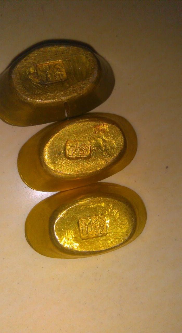 包老民国铜元宝三枚