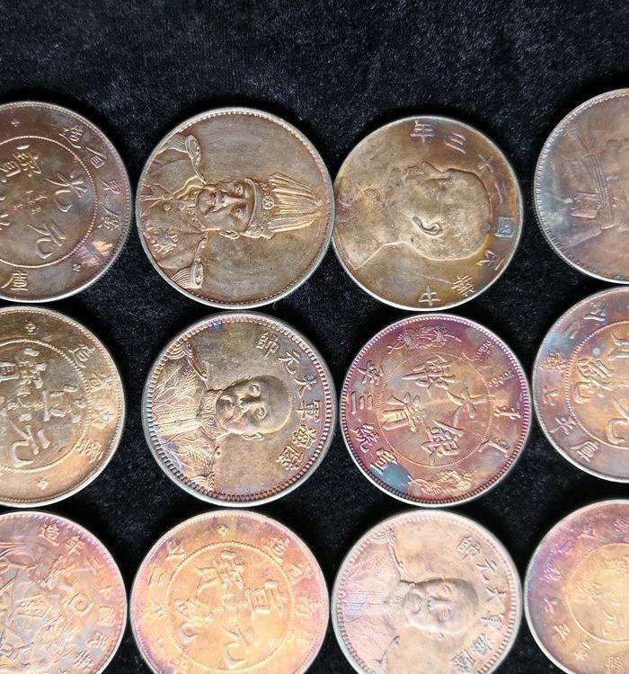 五彩老银元 800每个