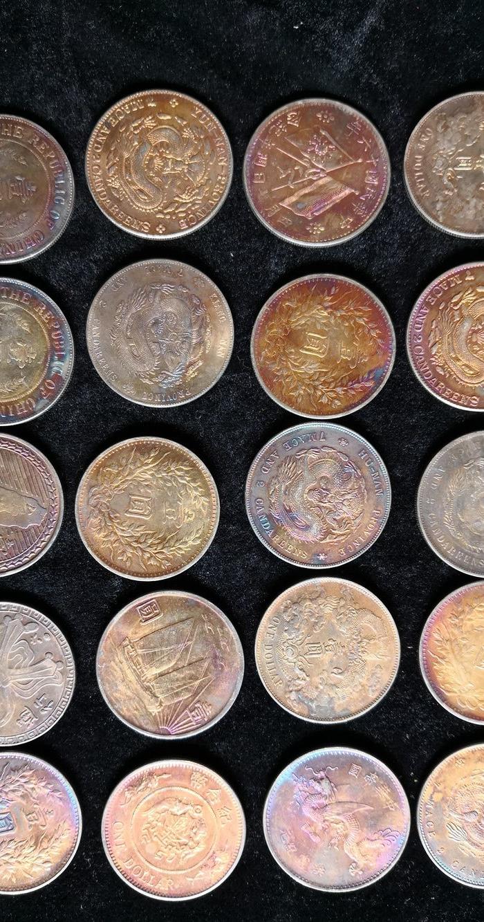 五彩老银元 800每个