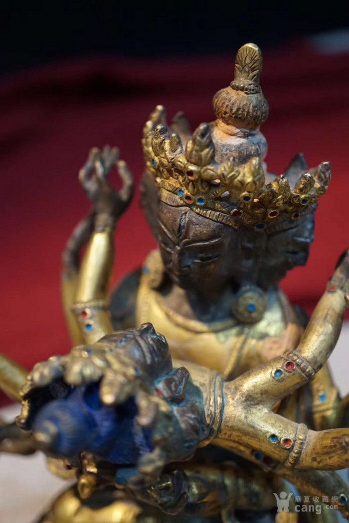 藏地满鎏金双修佛 经典 供奉
