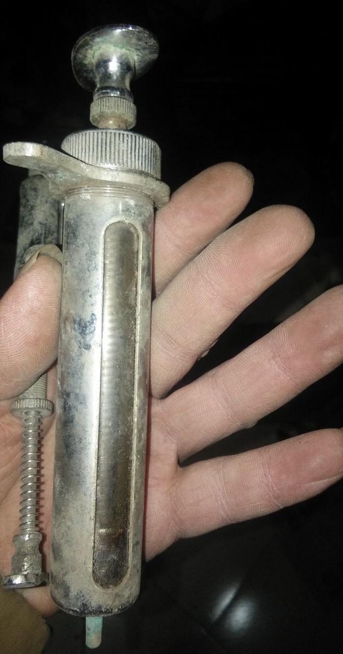 80年代铜针管两个