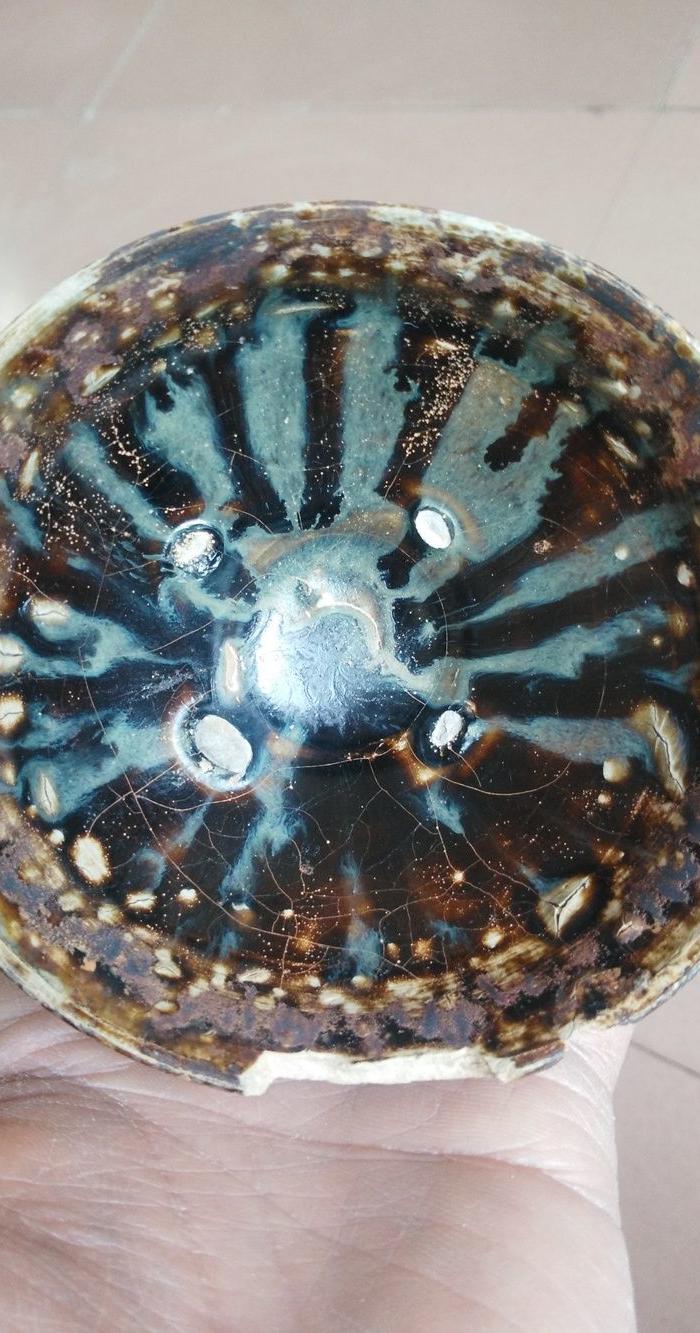 宋 严关窑窑变茶盏