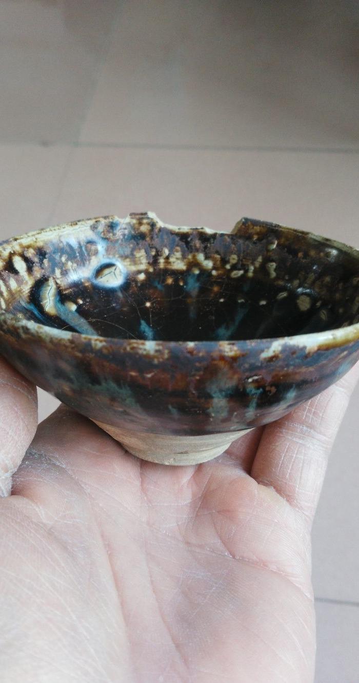 宋 严关窑窑变茶盏