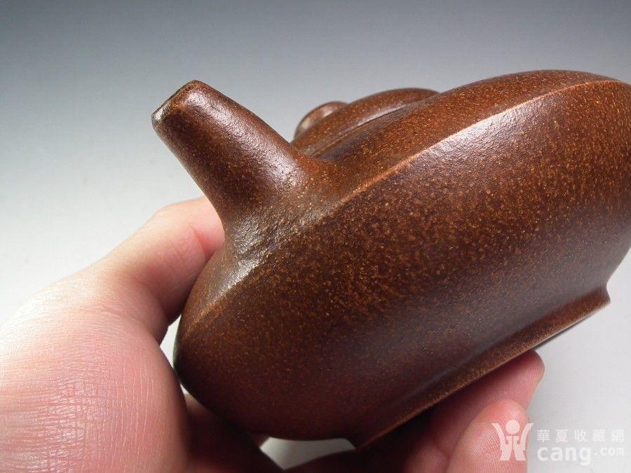 老红泥紫砂诗文大梨形茶壶