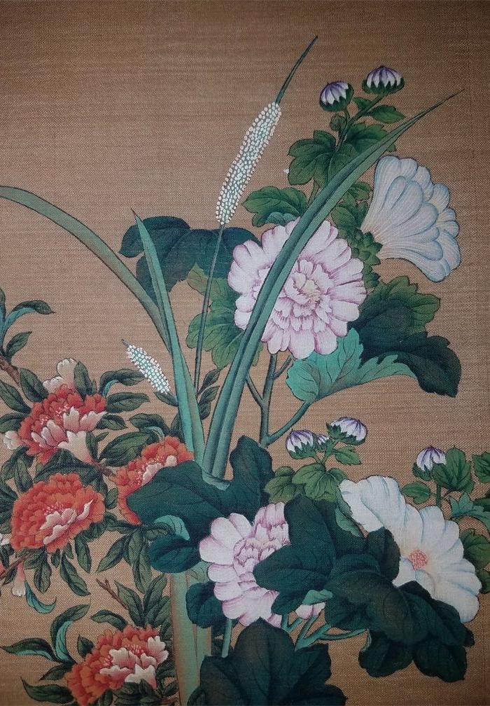 郎世宁 花卉福寿图