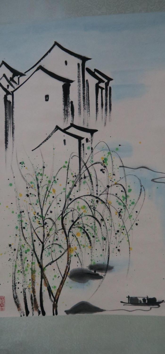 价格_吴冠中线条山水图片_来自藏友笑开怀_字画_地摊交易_华夏收藏网