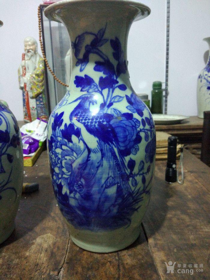 晚清民国嫁妆瓶一对