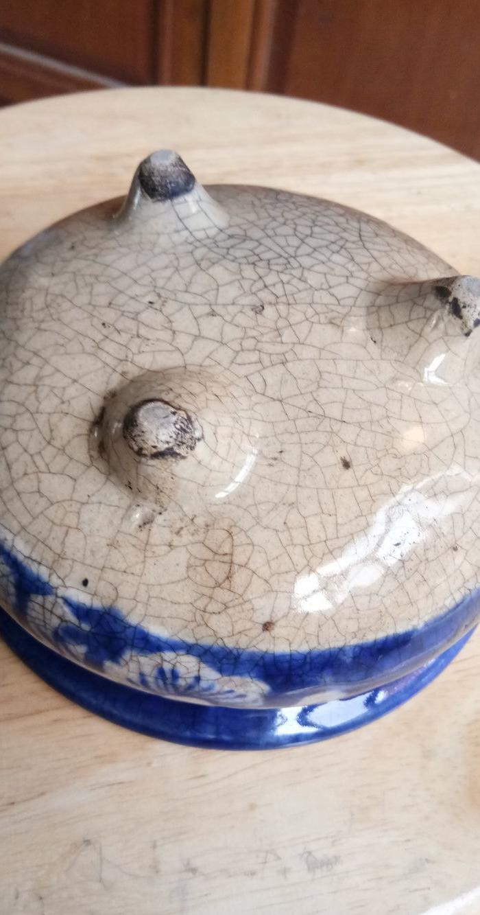 清代瓷香炉,全品,包老