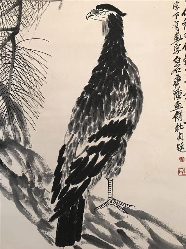 齐白石松鹰图