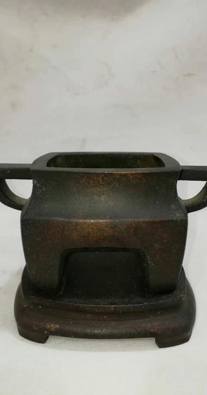 民国紫铜双层马槽炉