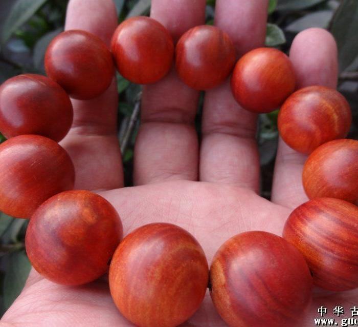 越南沉香红奇楠沉香手链