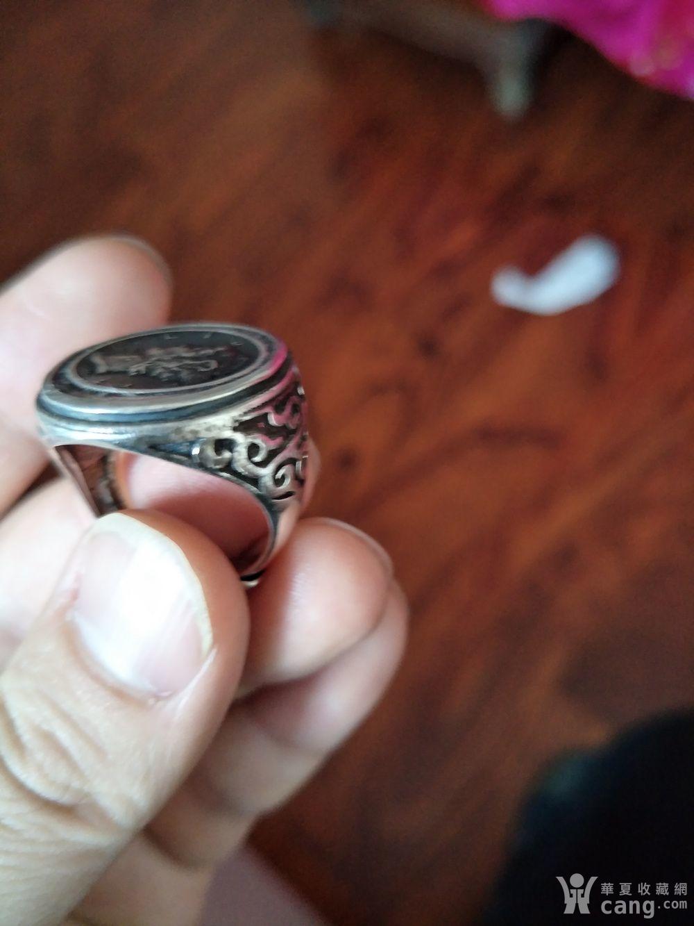 二战时期银币镶嵌银戒指特价处理