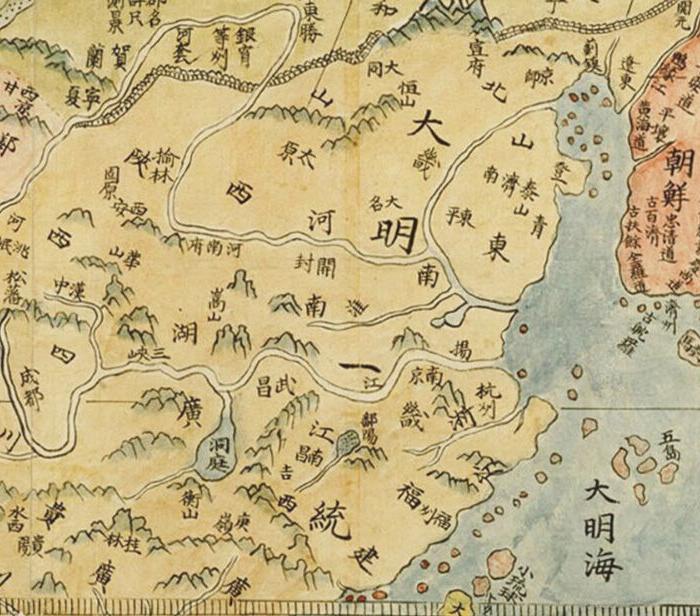 明代利玛窦《坤舆万国全图》