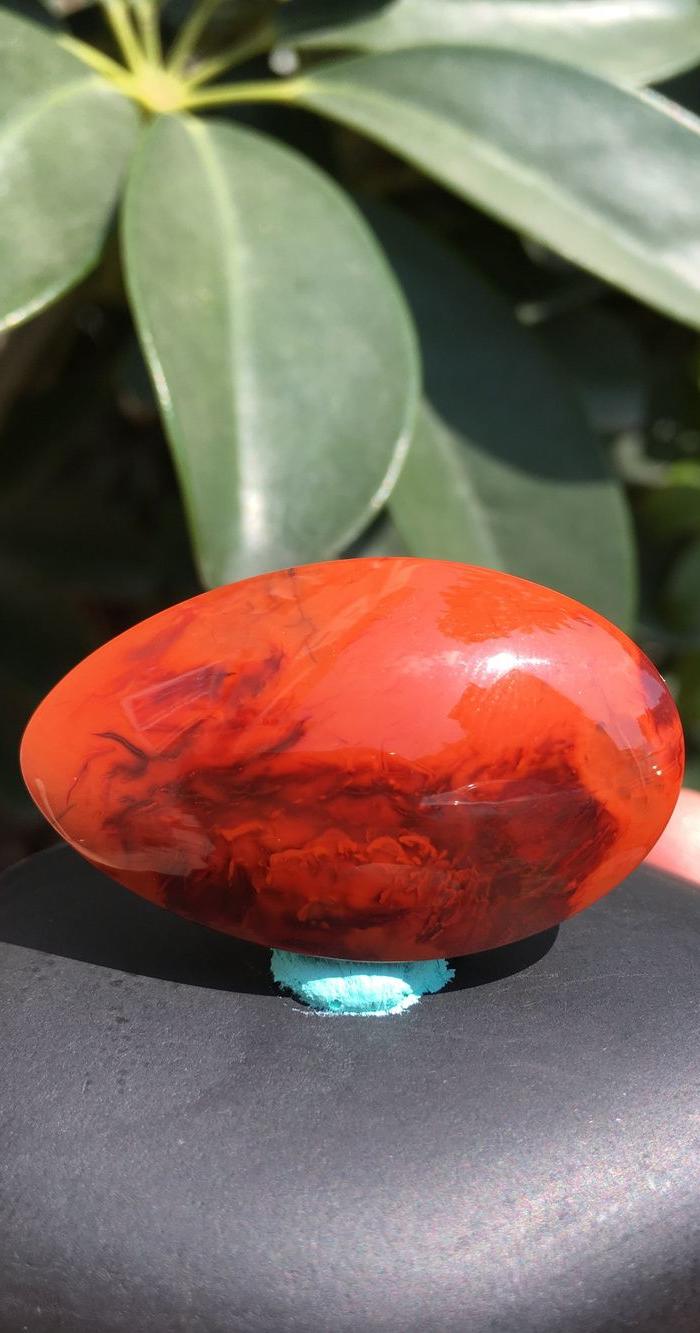 包真天然原矿川凉山南红玛瑙柿子红火焰吊坠吊坠支持国检