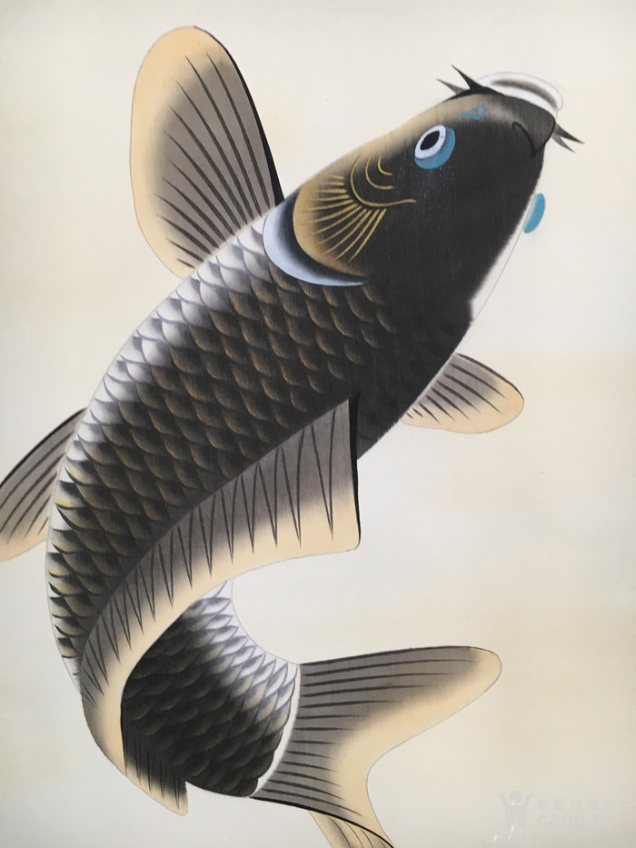 邵天宝大师木版画:鲤鱼