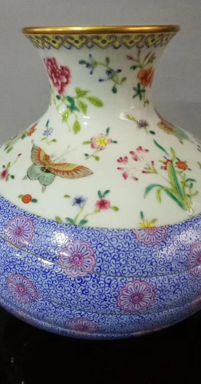 蝶纹尊价格_花蝶纹尊图片_来自藏友涵轩堂_瓷器_地摊交易_华夏收藏网