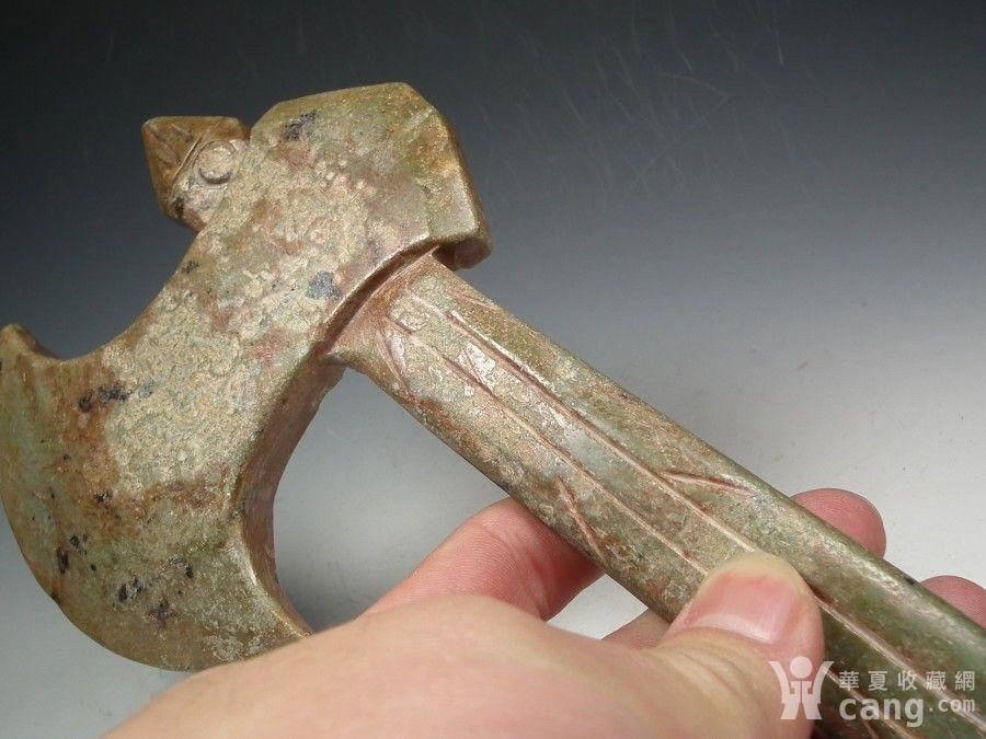 宋元时期青玉摹古代玉斧一把