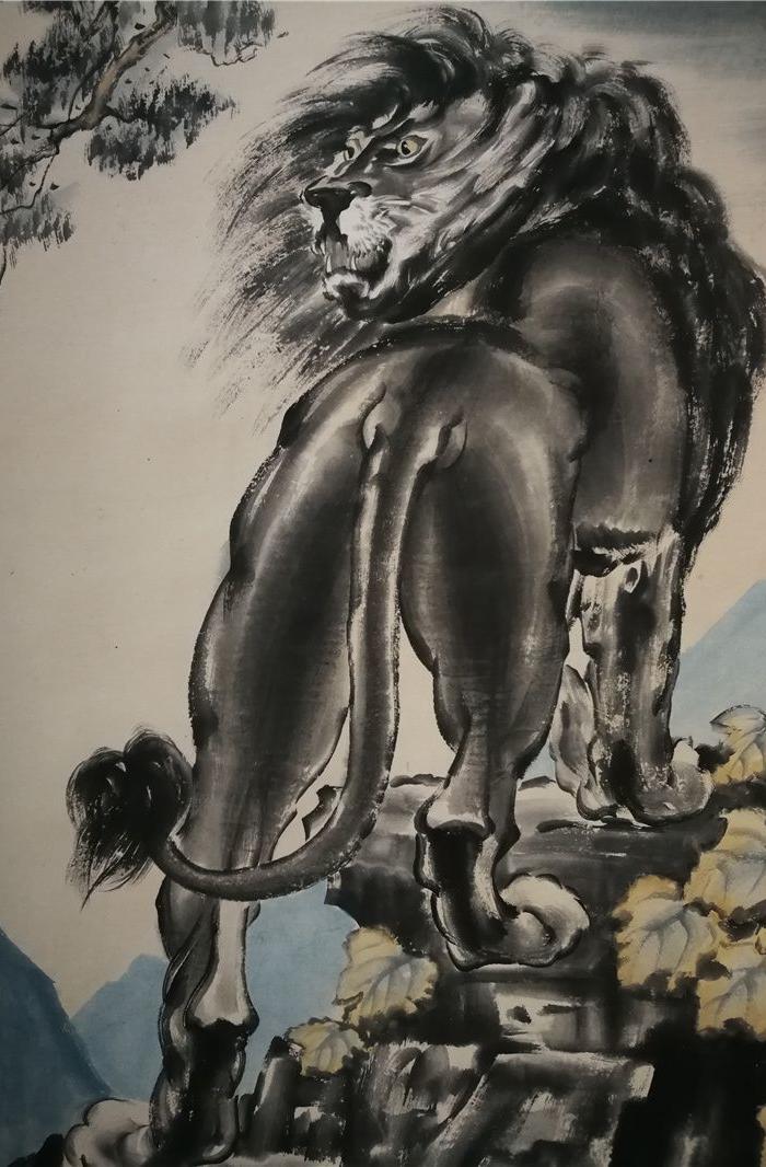 徐悲鸿雄狮图