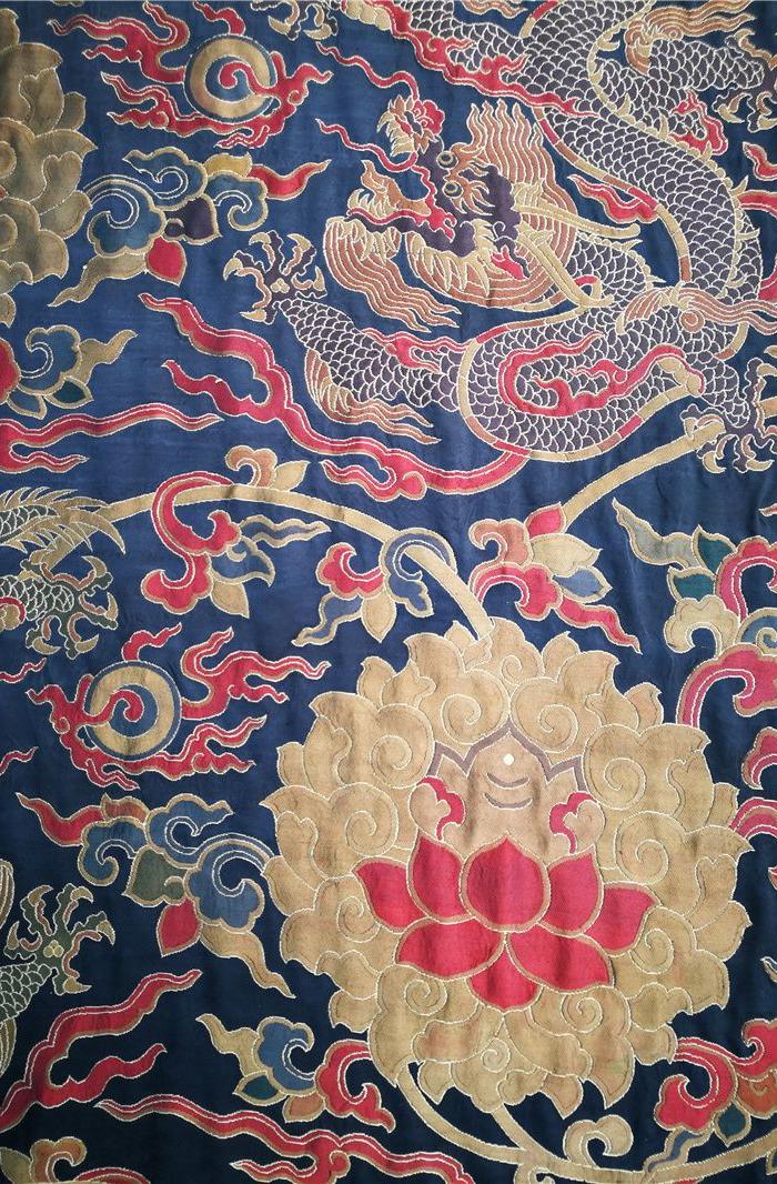 纯手工龙纹云锦