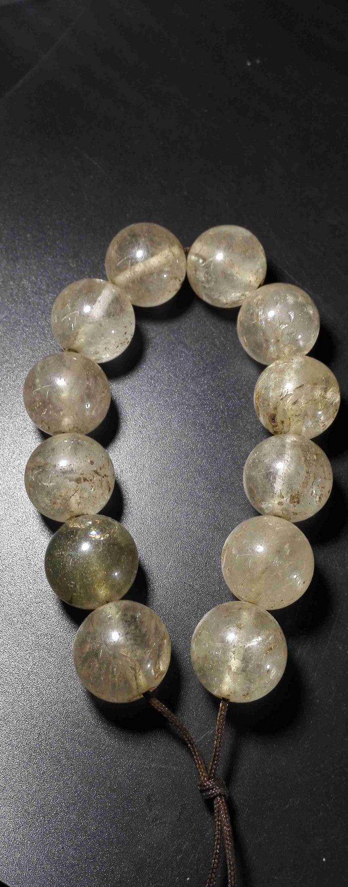 水晶老珠子一串