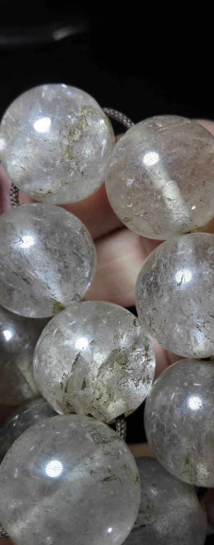 水晶老珠子一串