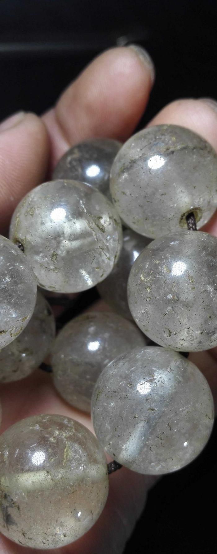 水晶老珠子一串