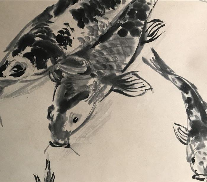 黄胄作品 鱼
