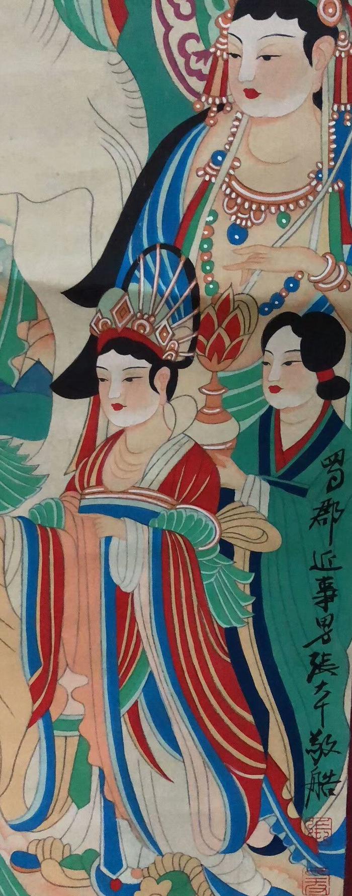 众仙聚会立轴图片_来自藏友央视古玩_字画_地摊交易_华夏收藏网 cang.